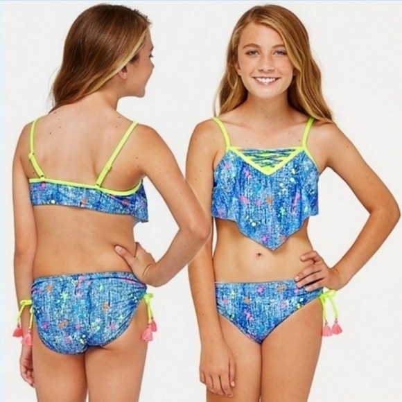 Girls Bundle Size 14 – Fab Kids, Old Navy, Justice + Mermaid Bikini NWT & EUC - Picture 12 of 12